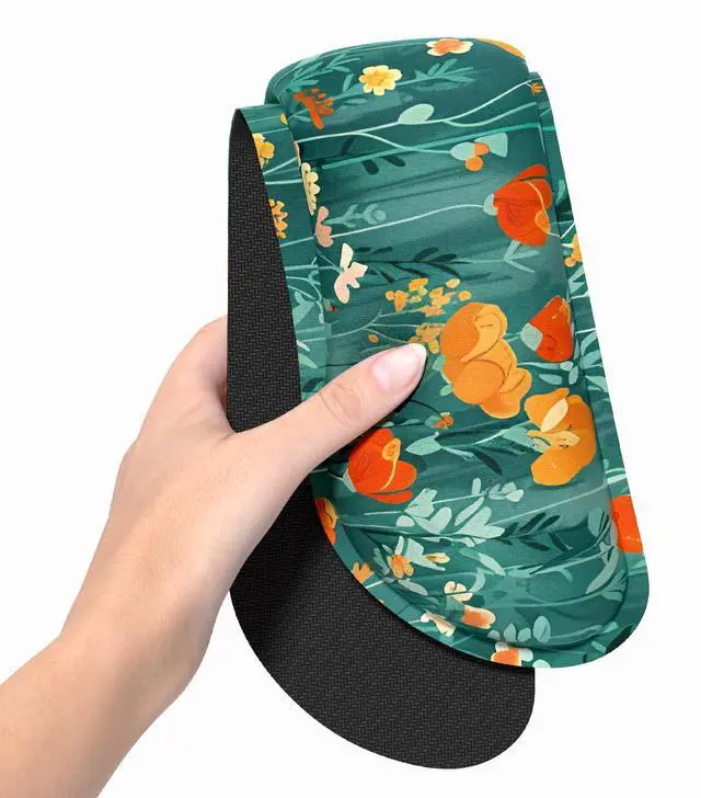 Alt view image 3 of 7 - Enlarge Keyboard Wrist Rest Pad, Memory Foam Set Wrist Cushion Support for Easy Typing & Pain Relief, Mouse Wrist Pad, Anti-Slip Wrist Support for Gaming, Computer, Office, Forest Flowers