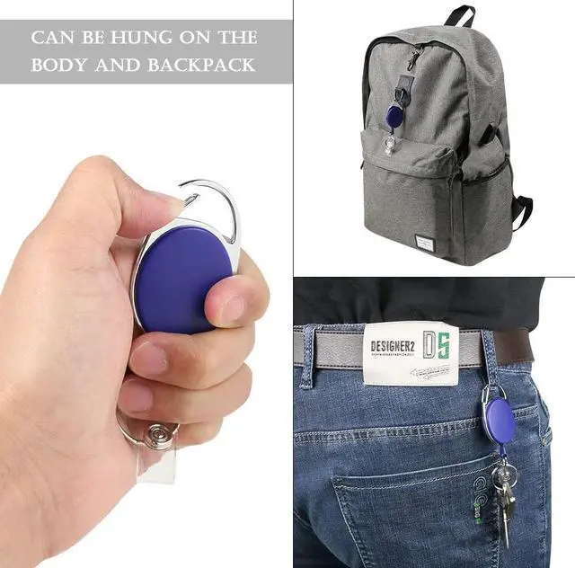 Alt view image 6 of 7 - 3PCS Retractable Badge Reel with Carabiner Badge Holder, Badge Reels Retractable Heavy Duty with Carabiner Reel Clip and Ring, Badge Holders for ID Card Key Keychain(Pink&Purple&Blue)