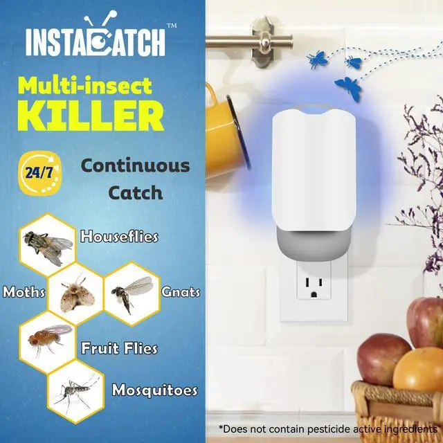 Alt view image 2 of 6 - Flying Insect Refills for Indoor - Bug Catcher Trap Refill Capture Fruit Flies, Mosquitoes,Moths,Gnats and Houseflies (10 Refills)