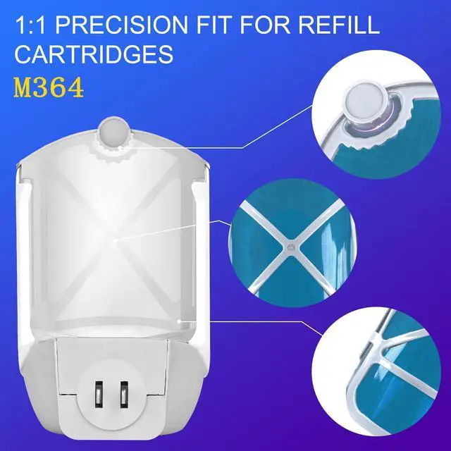 Alt view image 2 of 7 - 10 Pack Refill Cartridges, 2026 Upgraded Flying Insect Trap Refills Compatible with zzevo Flying Insect Trap Indoor Light M364 M364A Fully Compatible Size,Fly Catcher Trap (10 Refill Cartridges)