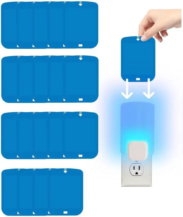 Main image of 20 Pcs Refill Cartridges for Stem Flying Insect Light Trap, Replacement Glue Card Compatible with Wondercide Indoor Plug-in Blue Light Trap for Fly Bug Mosquito Gnat