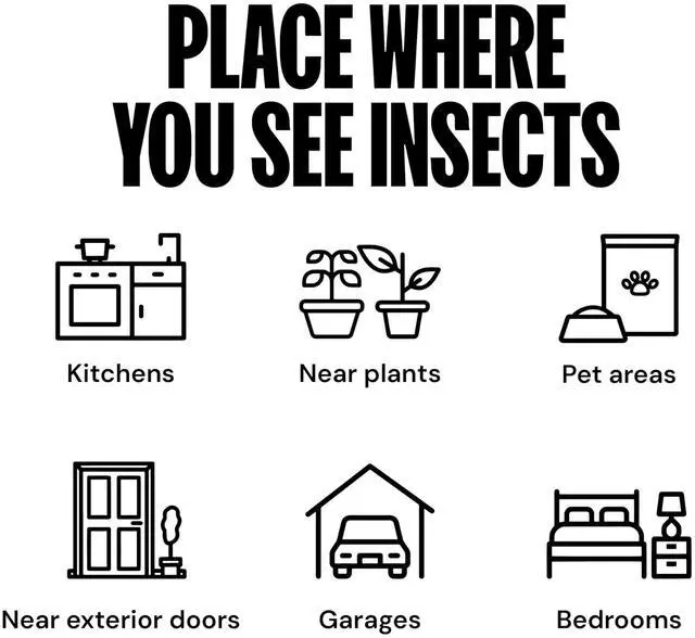 Alt view image 7 of 7 - DT3007 Indoor Plug-in Fly Trap for Flies, Fruit Flies, Moths, Gnats, and Other Flying Insects - 1 Black Device + 2 Glue Cards