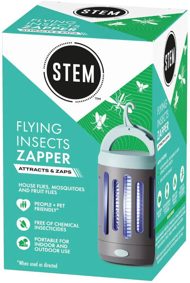 Main image of Flying Insect Zapper, Indoor and Outdoor Electric Fly & Mosquito Trap, Includes Micro-USB Charging Cable and Brush for Cleaning