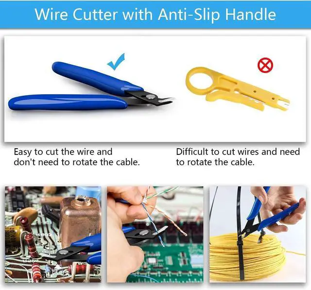 Alt view image 4 of 7 - Electric Soldering Iron Kit 60W, Adjustable Temperature with 5pcs Different Tips, Desoldering Pump, Stand, anti-static Tweezers, Solder Tube, Screwdriver, Cutter and Carry Bag for Repaired Usage