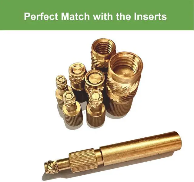 Alt view image 3 of 5 - 60W Digital Soldering Iron Heat Set Insert Tool with Extra Soldering Tips and Heat Set Insert Tips