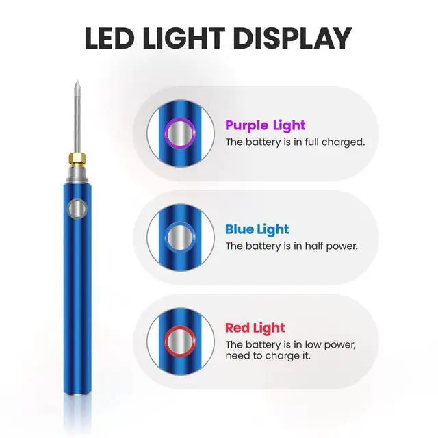 Alt view image 3 of 7 - Cordless Soldering Iron Kit, Wireless Electric Soldering Gun Pen, 1100mAh Large Battery, Portable and Rechargeable for Home Appliance Repair, Electronic Components, DIY