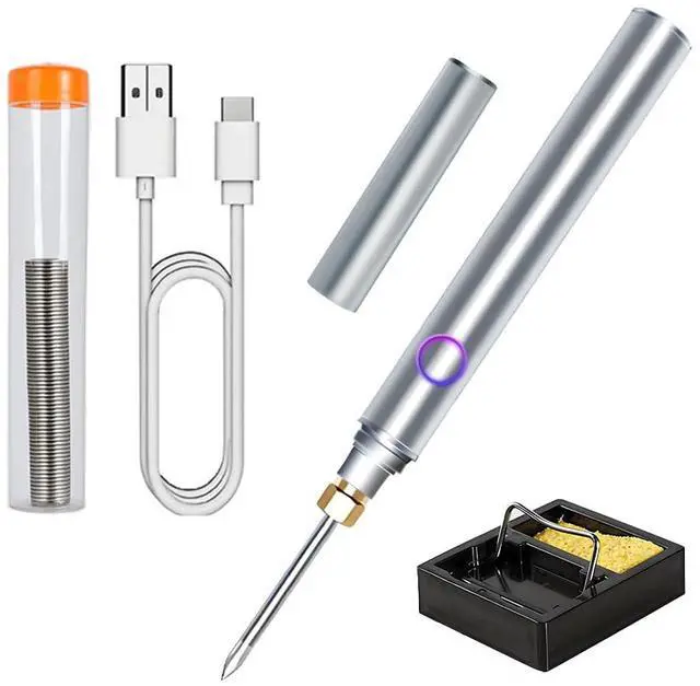 Main image of Cordless Soldering Iron Kit, MecRecare 1100 mAh Battery USB Wireless Rechargeable And Portable with Automatic Heating Mode for Appliance Repair,Circuit Board Soldering,DIY