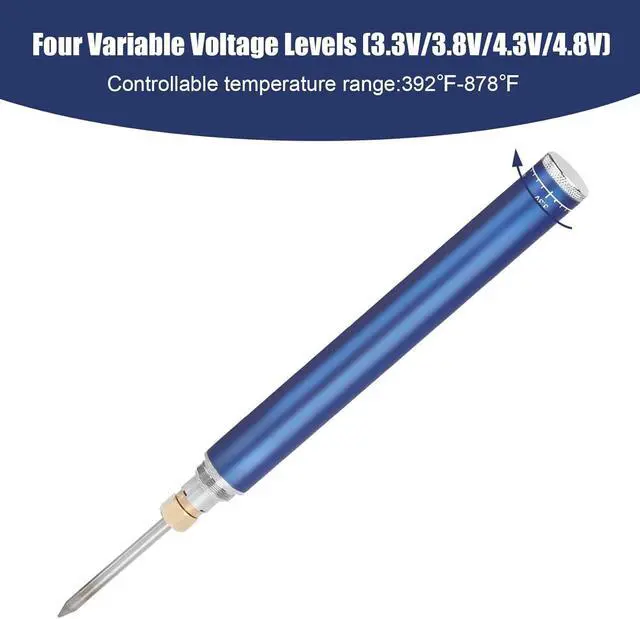 Alt view image 4 of 6 - Cordless Soldering Iron with Built-in 1100mAh Battery, Portable and Compact, Adjustable Temperature, Household, Repair Tools, Jewelry Welding