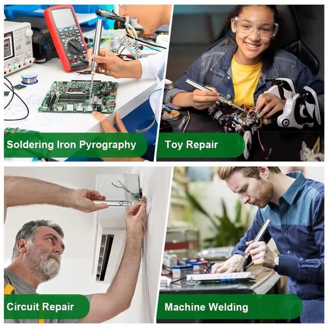 Alt view image 7 of 7 - 5V 15W Cordless Portable USB Soldering Iron, Rechargeable Built-In Battery Soldering Iron Kit, Electronic Soldering Tool Pen Kit Charging Welding Tool