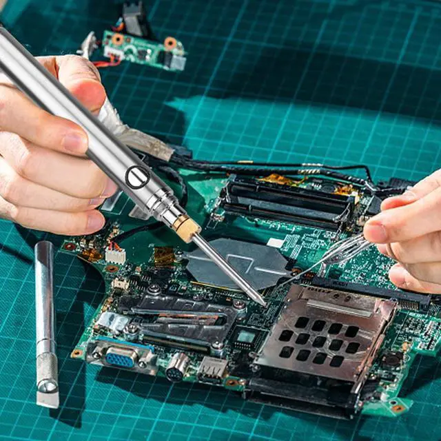 Alt view image 6 of 7 - 5V 15W Cordless Portable USB Soldering Iron, Rechargeable Built-In Battery Soldering Iron Kit, Electronic Soldering Tool Pen Kit Charging Welding Tool