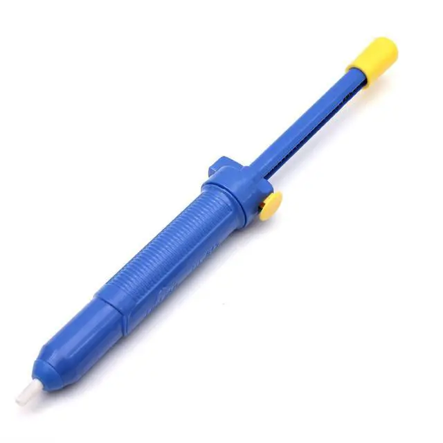 Alt view image 2 of 3 - Blue 13" Sucking Vacuum Desoldering Pump Solder Sucker Remover Hand Tool
