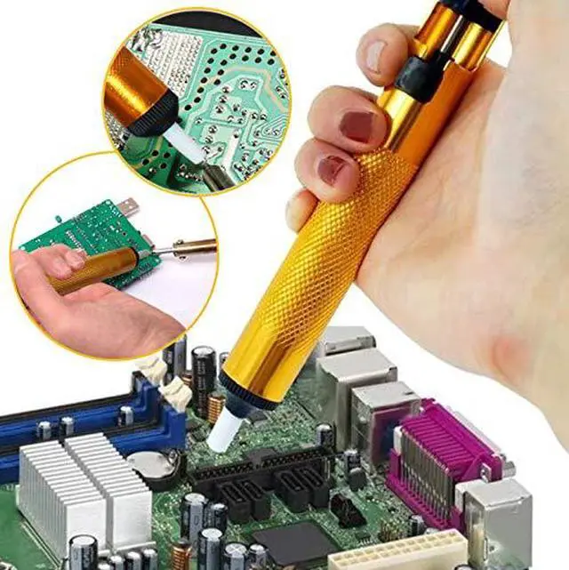 Alt view image 6 of 6 - Professional welding tools and desoldering tool sets (11 pieces), desoldering pumps, desoldering wicks, wire cutters, tweezers, soldering iron auxiliary accessories