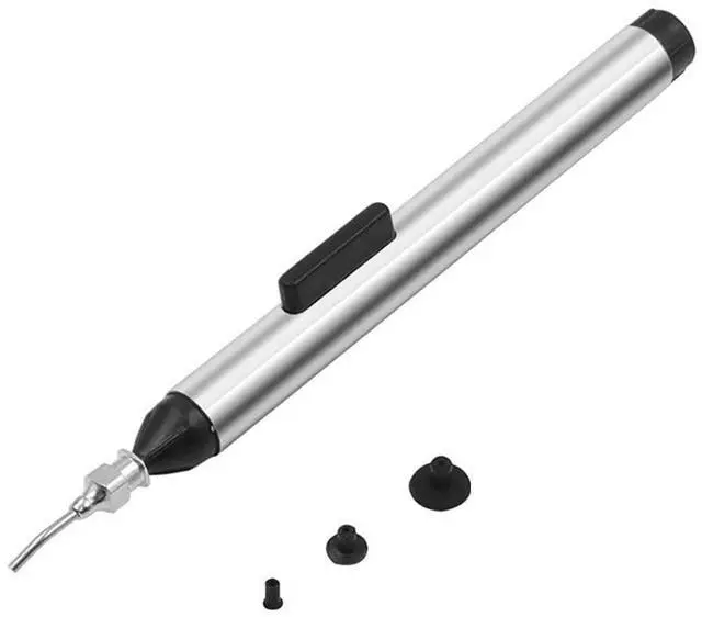 Main image of Vacuum Sucking Pen Suction Remover Sucker Pump IC SMD Tweezers Pick Up Soldering Tool Desoldering with 3 Suction Headers