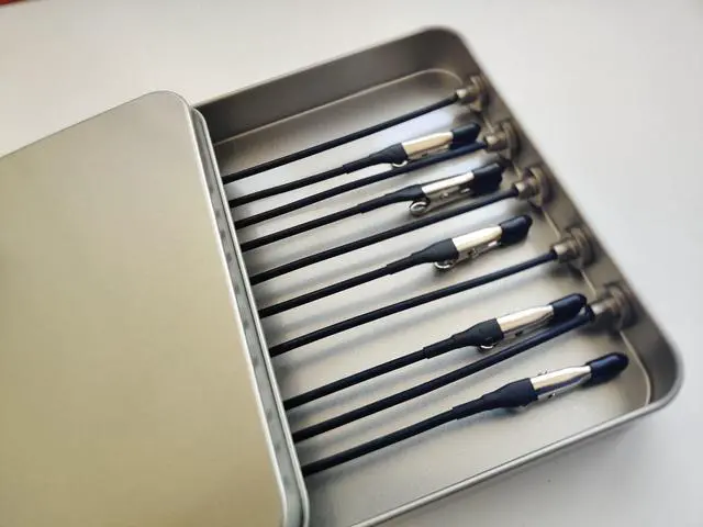 Alt view image 7 of 7 - Magnetic Helping Hands for Soldering - All-in-One Station with 10 Flexible Clips & Steel Box - Ideal for Soldering, Model Painting, PCB Holder (Silver)