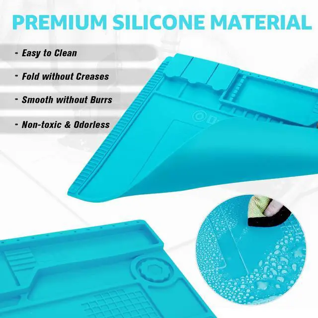 Alt view image 6 of 7 - Heat Insulation Silicone Repair Mat