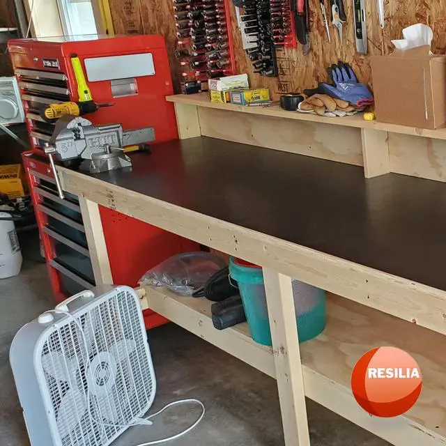Alt view image 2 of 7 - Work Bench Mat - 15 X 36 X 0.06" Scratch-Resistant PVC Mats - Protect Your Workbench, Table, or Tool Station from Painting, Woodworking, Crafting, Building, & More, Black, Made in USA
