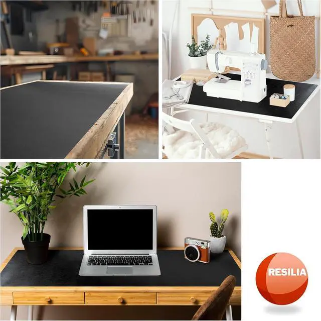 Alt view image 5 of 7 - Work Bench Mat - 15 X 36 X 0.06" Scratch-Resistant PVC Mats - Protect Your Workbench, Table, or Tool Station from Painting, Woodworking, Crafting, Building, & More, Black, Made in USA