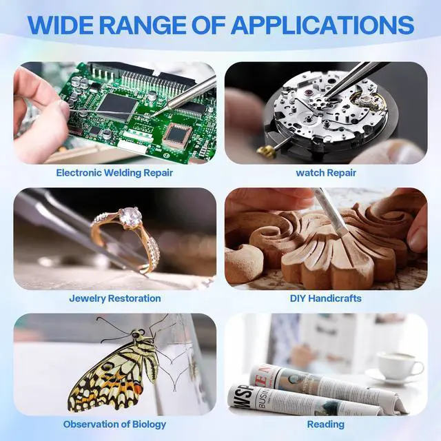 Alt view image 7 of 7 - 2.5X Magnifying Helping Hands Soldering Station with Heavy Cast Iron Base, 360° Adjustable Alligator Clips for Soldering, Jewelry Making, Electronics Repair & DIY Crafts