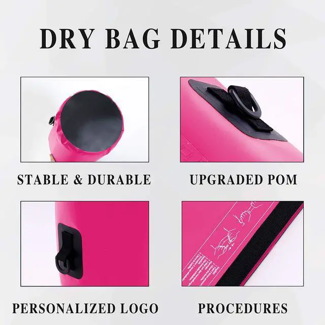 Alt view image 2 of 6 - Dry Bag for Kayaking Waterproof 2L/5L/10L/15L/20L, Small Dry Sack Waterproof Bag for Boating