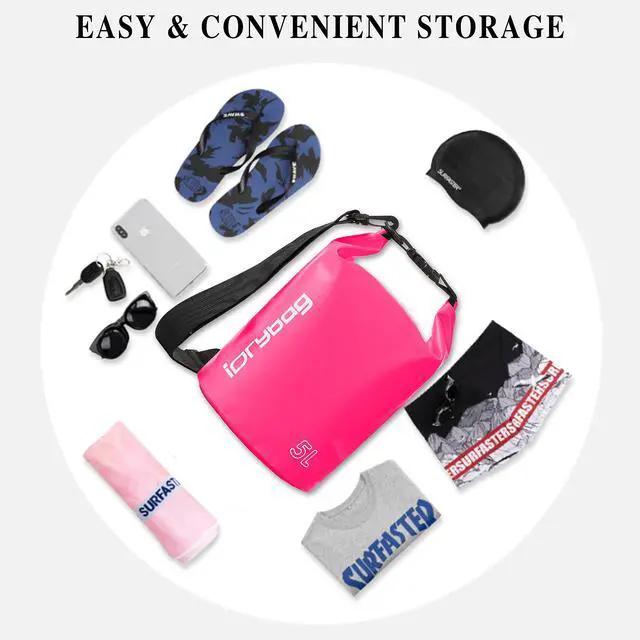 Alt view image 4 of 6 - Dry Bag for Kayaking Waterproof 2L/5L/10L/15L/20L, Small Dry Sack Waterproof Bag for Boating
