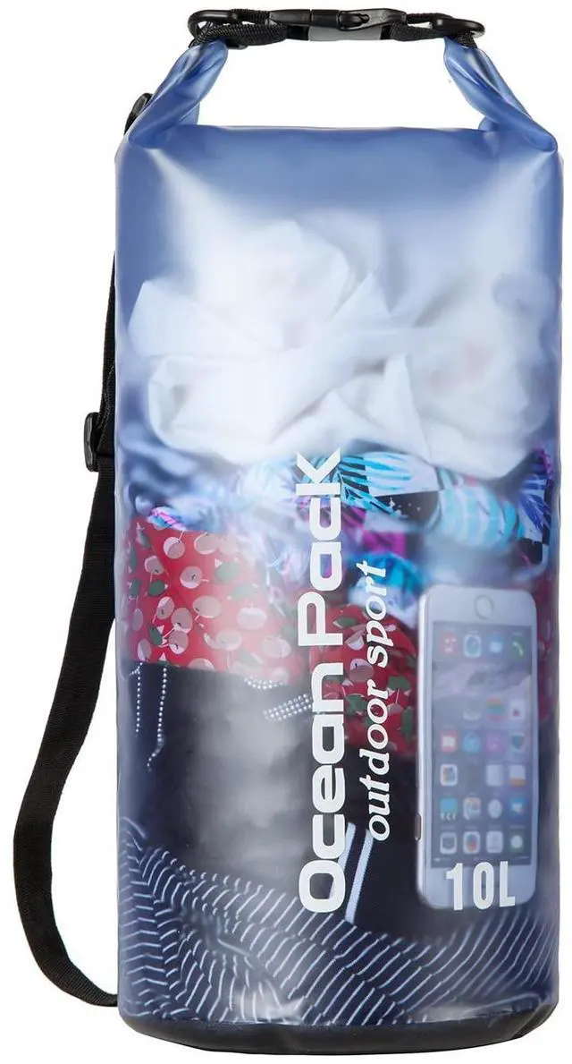 Main image of Waterproof Dry Bag,10L/20L Roll Top Waterproof Dry Bag Backpack For Kayaking Boating Swimming fow Women Men (Blue-10L)
