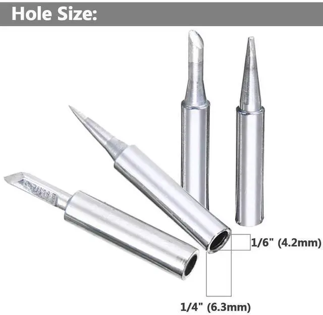 Alt view image 3 of 7 - 17Pcs 900M Soldering Iron Tips Solder Welding Replacement Tip Kit for for Hakko, Radio Shack, TENMA, ATTEN, Quick, Aoyue, Yihua Solder Station