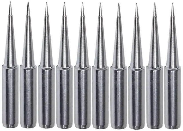 Main image of 10Pcs Soldering Iron Tips Replacement 900M Soldering Tips Fine Solder Gun Tips for for Hakko, Radio Shack, TENMA, ATTEN, Quick, Aoyue, Yihua Solder Station