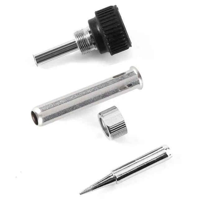 Alt view image 5 of 7 - Soldering Iron Tips 10Pcs, Copper Tips Replacement Soldering, Soldering Tips with Retaining Sleeve, Suitable for 936, 937, 938, 969, 8586, 852D Solder Station