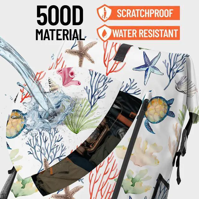 Alt view image 2 of 7 - Dry Bag Waterproof for Women Men, 5L Roll Top Lightweight Dry Storage and Lightweight Bag Backpack with Phone Case for Kayaking Paddle Board Camping Travel Swimming Boating Beach Accessories-Coral