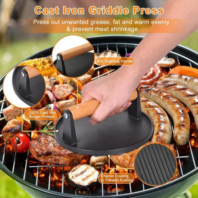 Alt view image 3 of 7 - Griddle Accessories Kit, 24Pcs Grilling Accessories Set for Blackstone and Camp Chef, Flat Top Griddle Accessories Set with Scraper, Enlarged Spatulas, Basting Cover for BBQ