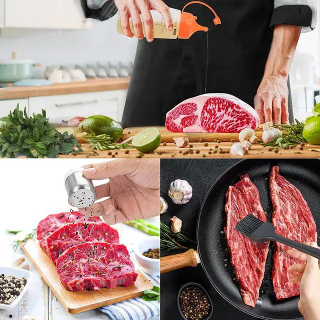 Alt view image 5 of 7 - Griddle Accessories Kit, 18PCS Grill Spatula Set for Blackstone and Camp Chef, Flat Top Grill Accessories Set with Enlarged Spatulas, Basting Cover, Scraper for Outdoor BBQ