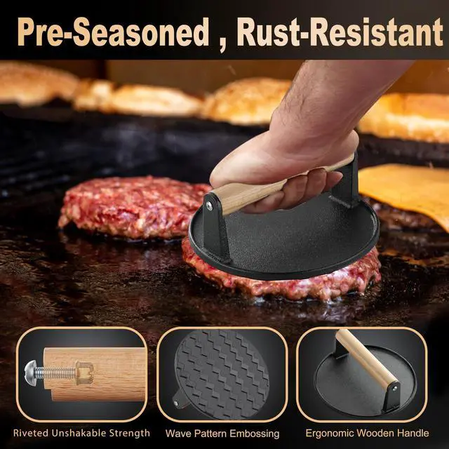 Alt view image 2 of 7 - 238PCS Premium Griddle Accessories Kit, Griddle Tools for Flat Top Grill with Enlarged Spatulas, Burger Press, Basting Cover & Storage Bag, Flat Top Grill Accessories for Outdoor Barbecue