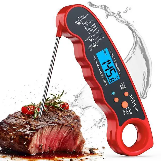 Main image of Digital Instant Read Meat Thermometer Kitchen Cooking Food Candy Thermometer for Oil Deep Fry BBQ Grill Smoker Thermometer by