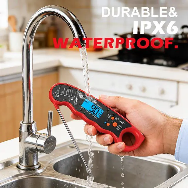 Alt view image 5 of 7 - Digital Instant Read Meat Thermometer Kitchen Cooking Food Candy Thermometer for Oil Deep Fry BBQ Grill Smoker Thermometer by