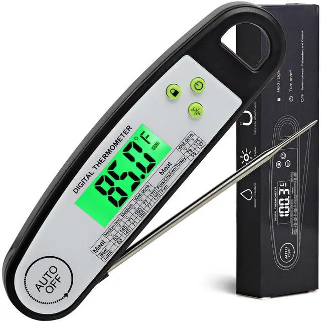 Main image of Meat Thermometer Digital, Meat Thermometers for Grilling, Food Thermometer with Backlight, Instant Read Thermometer for Grill Candy and Cooking