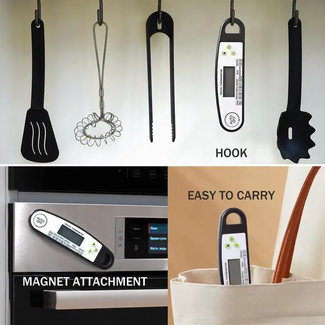 Alt view image 6 of 7 - Meat Thermometer Digital, Meat Thermometers for Grilling, Food Thermometer with Backlight, Instant Read Thermometer for Grill Candy and Cooking
