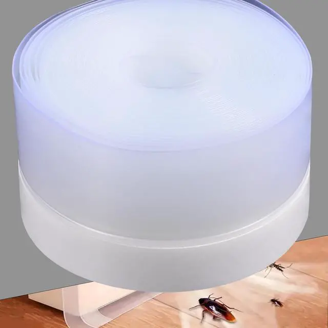 Main image of Silicone Weather Stripping Seal Door Tape 16.5 Feet Strip Bottom Draft Insulation Stopper Weatherproof Soundproof for Door Frame or Window Bathroom Shower Glass Gaps