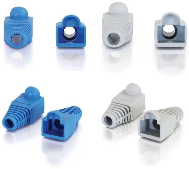 Alt view image 7 of 7 - Professional Pass-Through Network Tool Kits Network/Phone Cable Tester + RJ11/RJ12/RJ45 Crimp Crimper +50 RJ45 CAT5e Pass-through Connector Plugs Boots Network Tool Kits (PassThrough)