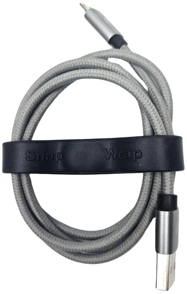 Alt view image 5 of 7 - Snap Wrap | Pro Silicone Magnetic Cable Organizer 6-Pack | Easy One-Hand Operation Cable Management Bands for Home, Office, and Travel | Tidy Cable and Wire Storage