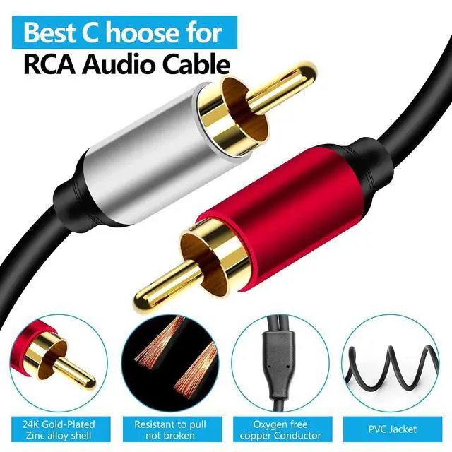 Alt view image 4 of 6 - Type C to 2 RCA Car Stereo Cord Cable,2 RCA Jack USB-C Audio Cable for Phone Laptop Tablet Speaker Samsung S22 Galaxy Google Pixel Home Theater 6ft