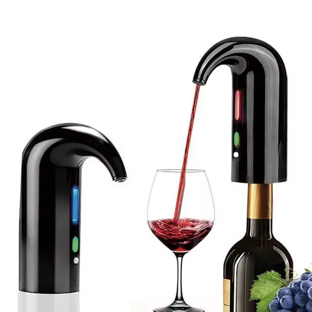 Main image of Electric Wine Aerator and Dispenser, Automatic Wine Pourer with Smart Dispensing, Rechargeable Bottle Holder