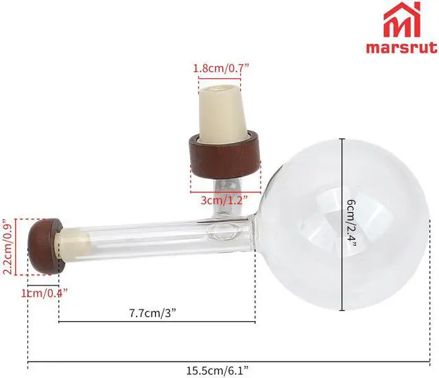 Alt view image 2 of 7 - Aireador De Vino, Wine Aerator Decanter Decantador, Quick Wine Pourer, Clear Transparent Glass Style, Accessories for Bottle Whisky for Birthday Home Gatherings Fathers Gifts,