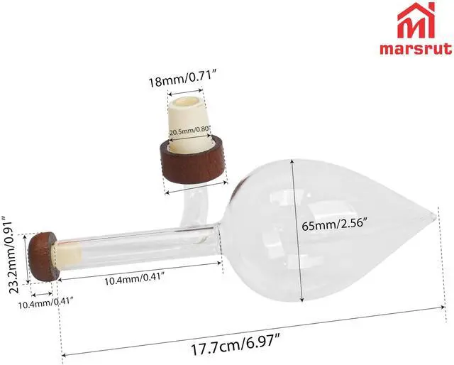 Alt view image 2 of 7 - Wine Aerator Decanter Bulb, Italian Aireador De Vino, Wine Whisky Bottle Decantador Dosificador Pourer for Taste Better, Clear Glass Spout, Accessories for Birthday Father Gift Home Gathering, No Drip