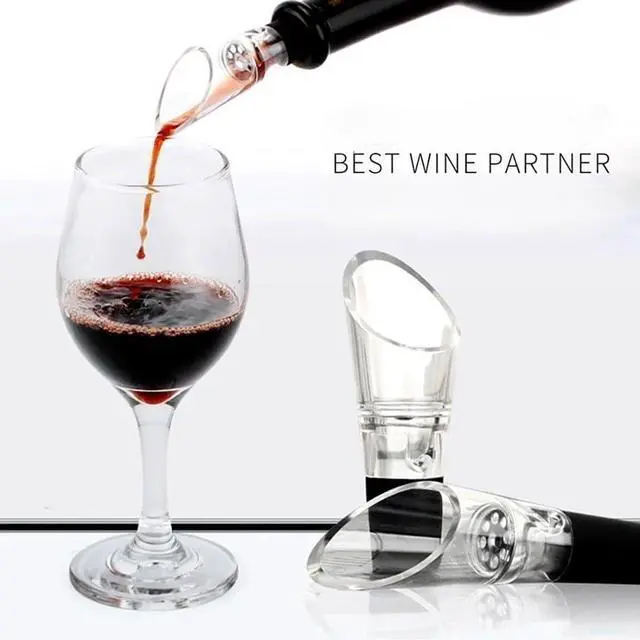 Alt view image 4 of 7 - 1 Vacuum Wine Stopper 1 Wine Aerator Pourer Aerating Spout with 1 Wine Foil Cutter Tool, Wine Bottle Stoppers set Reusable Wine Preserver Keep Fresh, Perfect Wine Accessory Gift for Wine Lovers