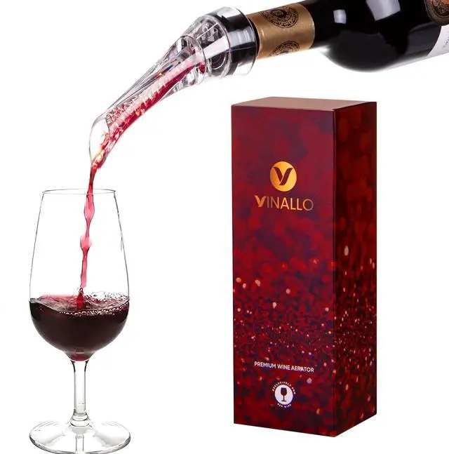 Main image of Wine Aerator Pourer Spout Diffuser - Wine Decanter with Aerator Attaches to Wine Bottle for Enhanced Flavor | Premium Quality Wine Air Aerator with Reusable Silicone Wine Stopper | No Drip or Spill