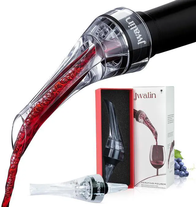 Main image of Wine Aerator and Pourer Premium Air Decanter Spout to Enhance Wine Flavor & Aroma, No-Drip Wine Pourer Spout for Red & White Wines, Perfect Gift for Wine Lovers