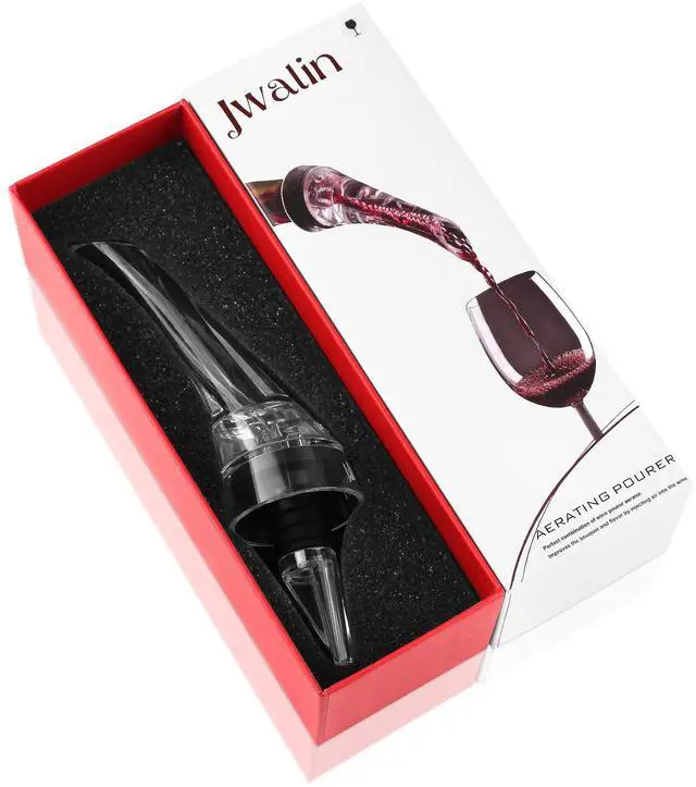 Alt view image 6 of 7 - Wine Aerator and Pourer Premium Air Decanter Spout to Enhance Wine Flavor & Aroma, No-Drip Wine Pourer Spout for Red & White Wines, Perfect Gift for Wine Lovers