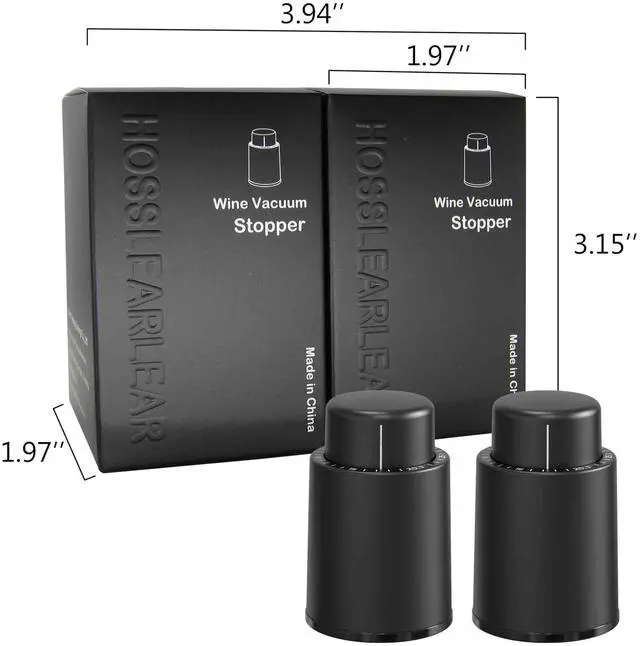 Alt view image 7 of 7 - Wine Stoppers Vacuum, Reusable Silicone Wine Bottle Stopper Wine Saver Wine Preserver with Date Dial, Best Christmas and Birthday Gifts - 2 Pack