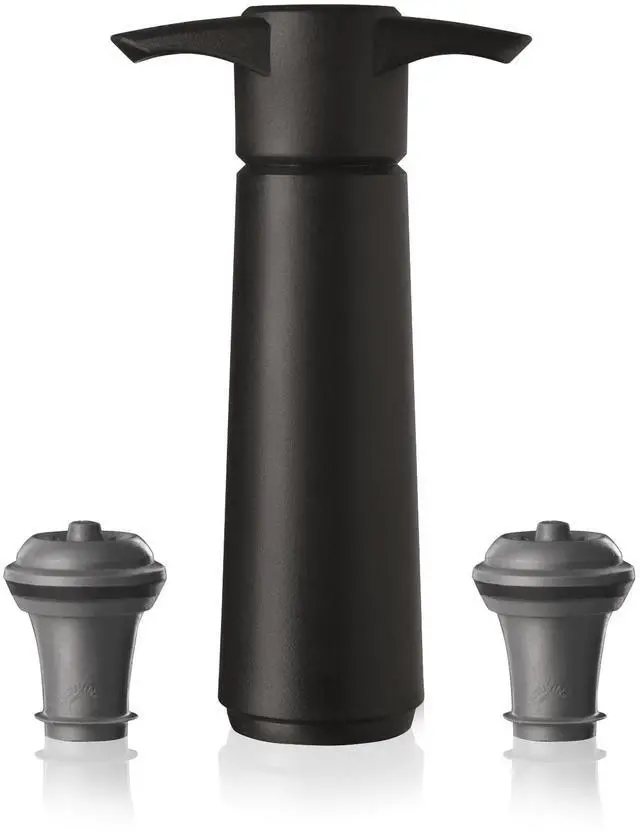 Main image of Original Saver Wine Bottle Stopper With 2 Vacuum Stoppers Preserver Wine Stopper with Pump for Red or White Wine Wine Accessories to Keep Wine Fresh Airtight Seal Stoppers Black