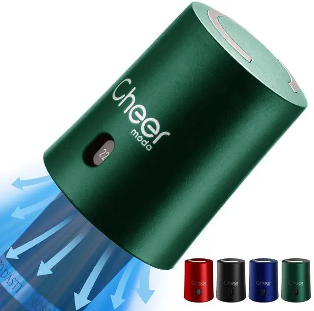 Main image of Vacuum Wine Stopper with Date Display 7DayWine Preservation Stopper, Silicone Wine Cap & ABS, French Design, 4Colors (Green-JS15-FBA)